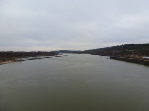 View toward downtown Little Rock showing Rebsaman Park 